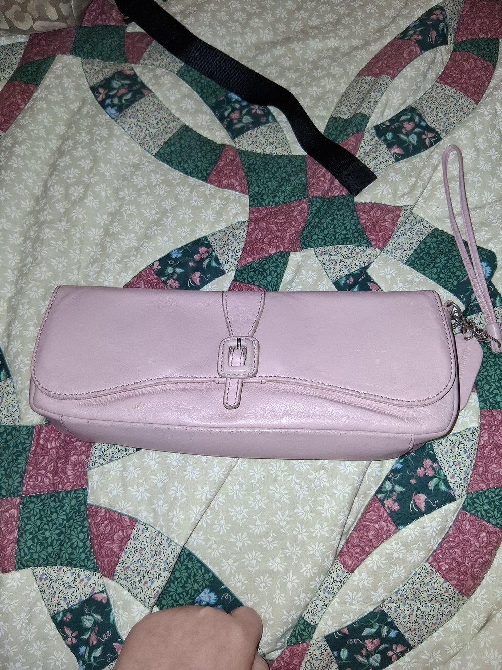Worthington Light Pink Leather Wristlet Clutch